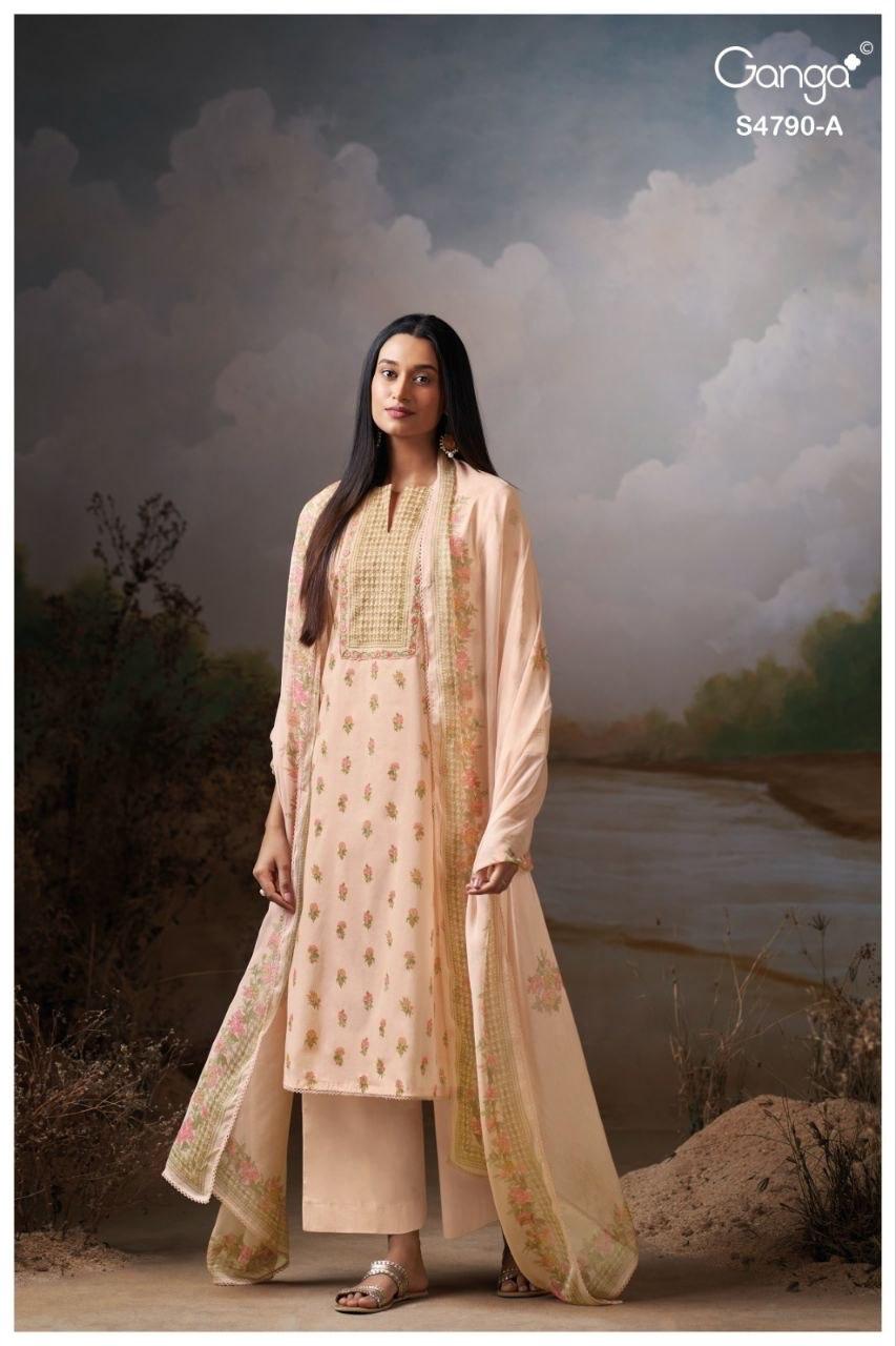 Eshmita S4790 Ganga Organdy Plazzo Style Suits Supplier Ahmedabad