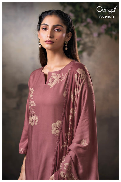 Eshnika S5318 Ganga Wool Pashmina Suits Wholesale