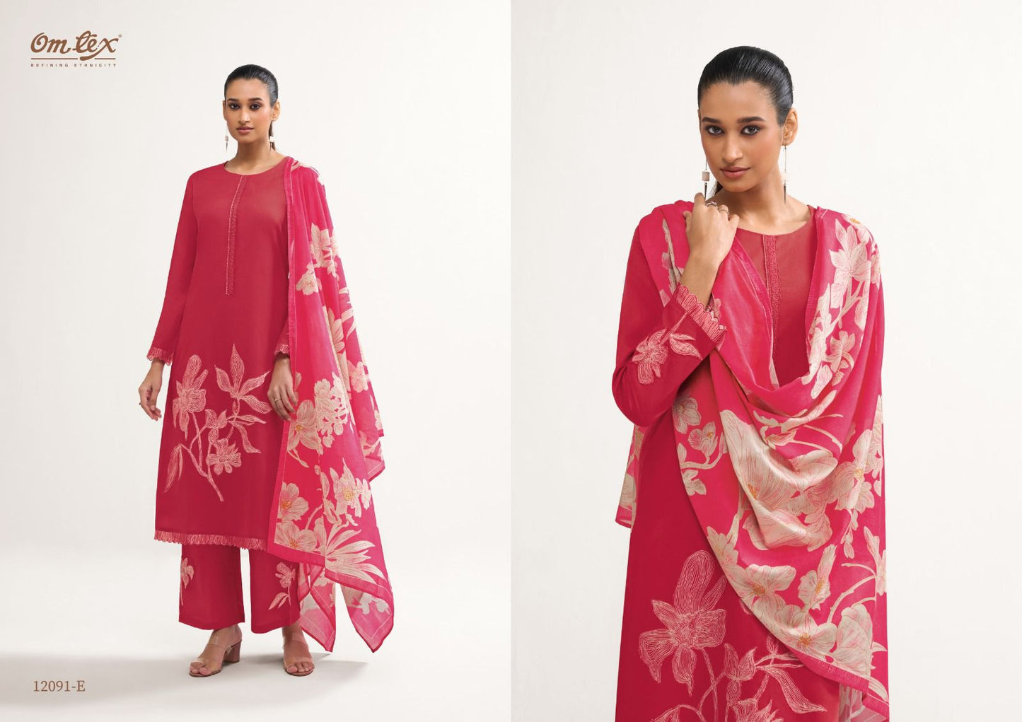 Eshvi Omtex Lawn Cotton Pant Style Suits Exporter India