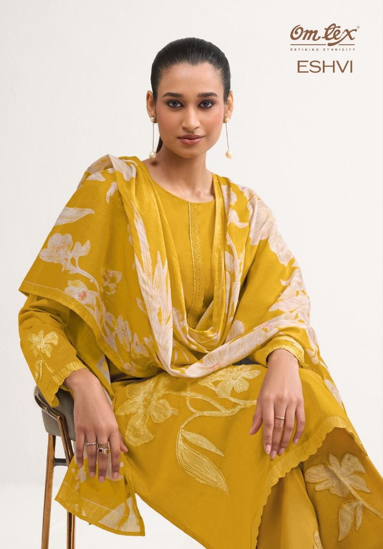 Eshvi Omtex Lawn Cotton Pant Style Suits Exporter India