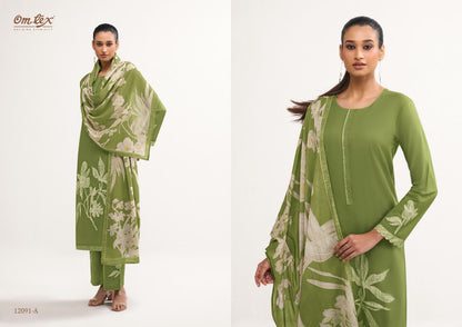 Eshvi Omtex Lawn Cotton Pant Style Suits Exporter India