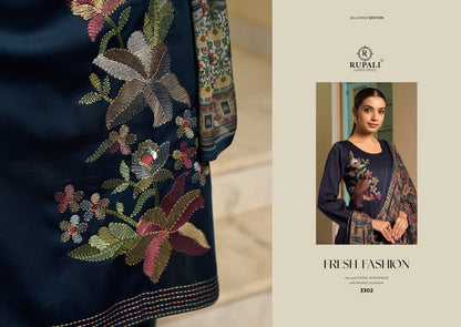 Eshvika Rupali Jam Satin Pant Style Suits Wholesaler