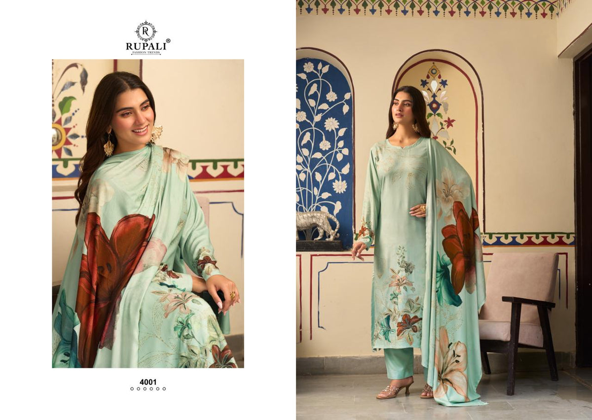 Esita Rupali Viscose Pashmina Suits Wholesaler Gujarat