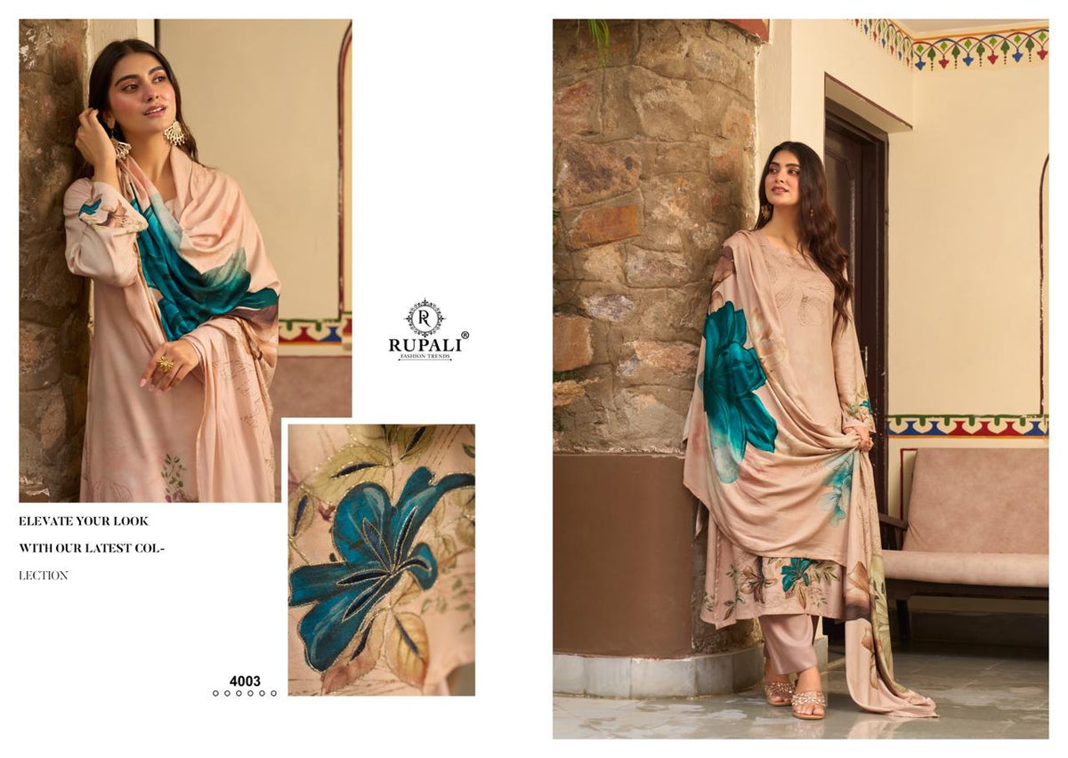 Esita Rupali Viscose Pashmina Suits Wholesaler Gujarat