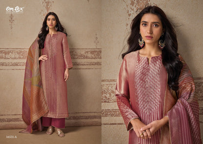 Esme Omtex Silk Jacquard Pant Style Suits Manufacturer Gujarat
