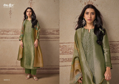 Esme Omtex Silk Jacquard Pant Style Suits Manufacturer Gujarat