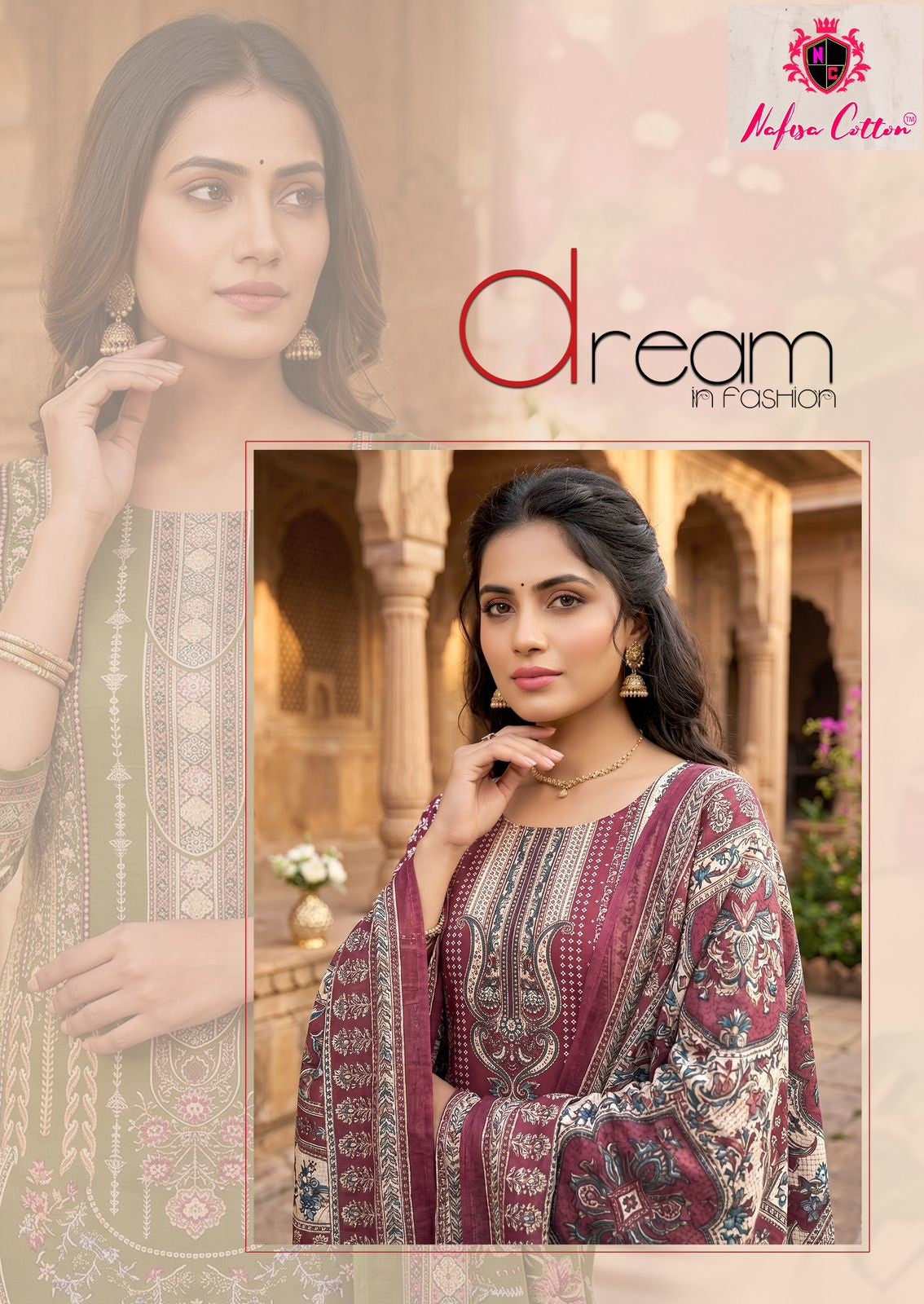 Esra Vol 12 Nafisa Cotton Karachi Salwar Suits Wholesale