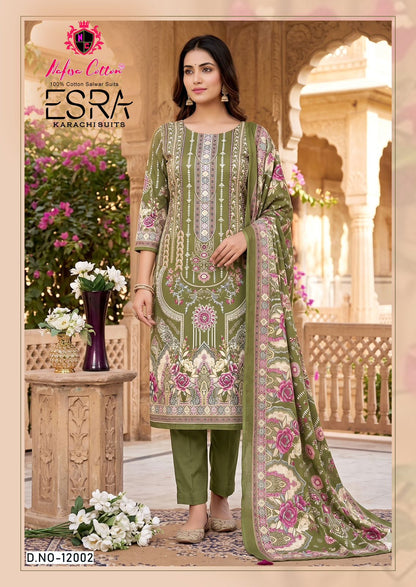 Esra Vol 12 Nafisa Cotton Karachi Salwar Suits Wholesale