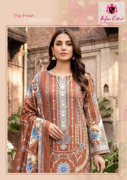 Esra Vol 12 Nafisa Cotton Karachi Salwar Suits Wholesale