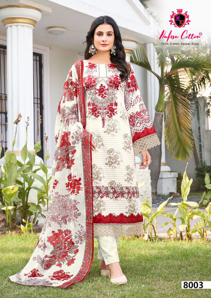 Esra Vol 8 Nafisa Cotton Karachi Salwar Suits Wholesale