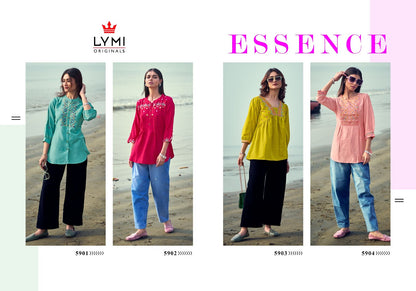 Essence Lymi Viscose Stylish Short Tops Wholesale Rate