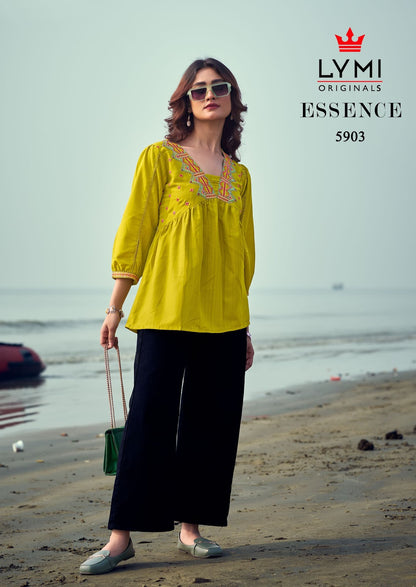 Essence Lymi Viscose Stylish Short Tops Wholesale Rate