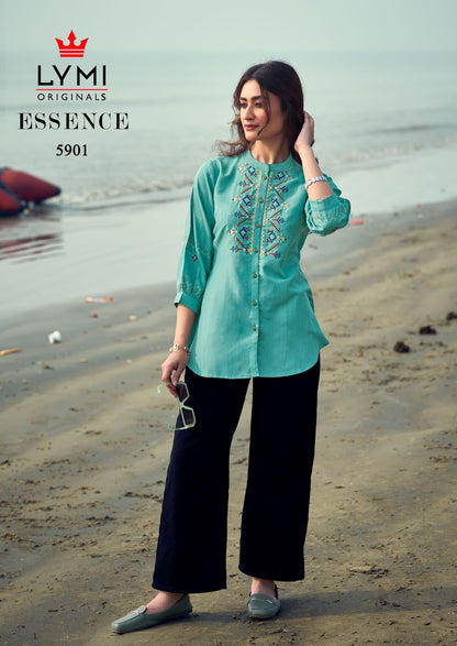 Essence Lymi Viscose Stylish Short Tops Wholesale Rate