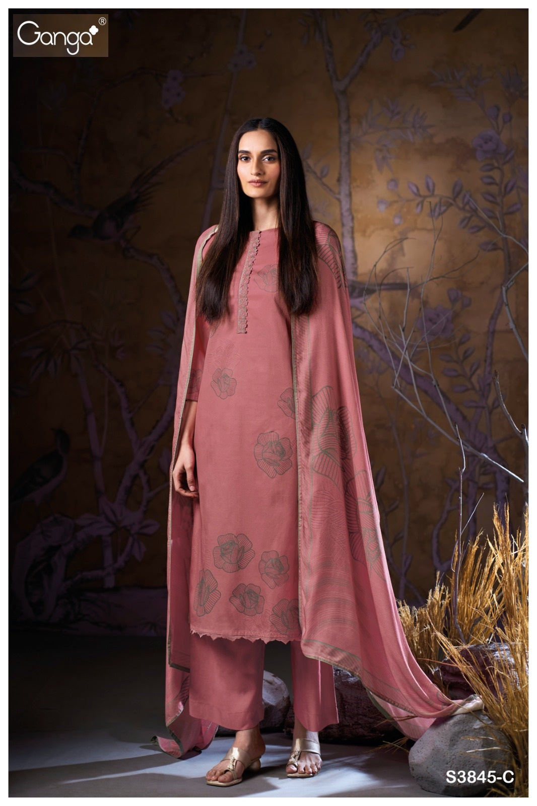 Estara 3845 Ganga Plazzo Style Suits Exporter