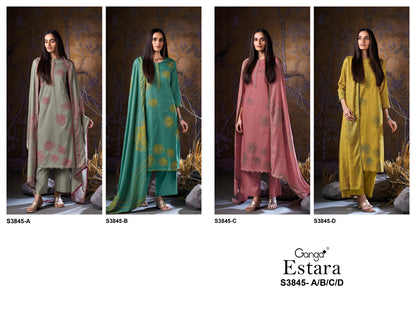 Estara 3845 Ganga Plazzo Style Suits Exporter