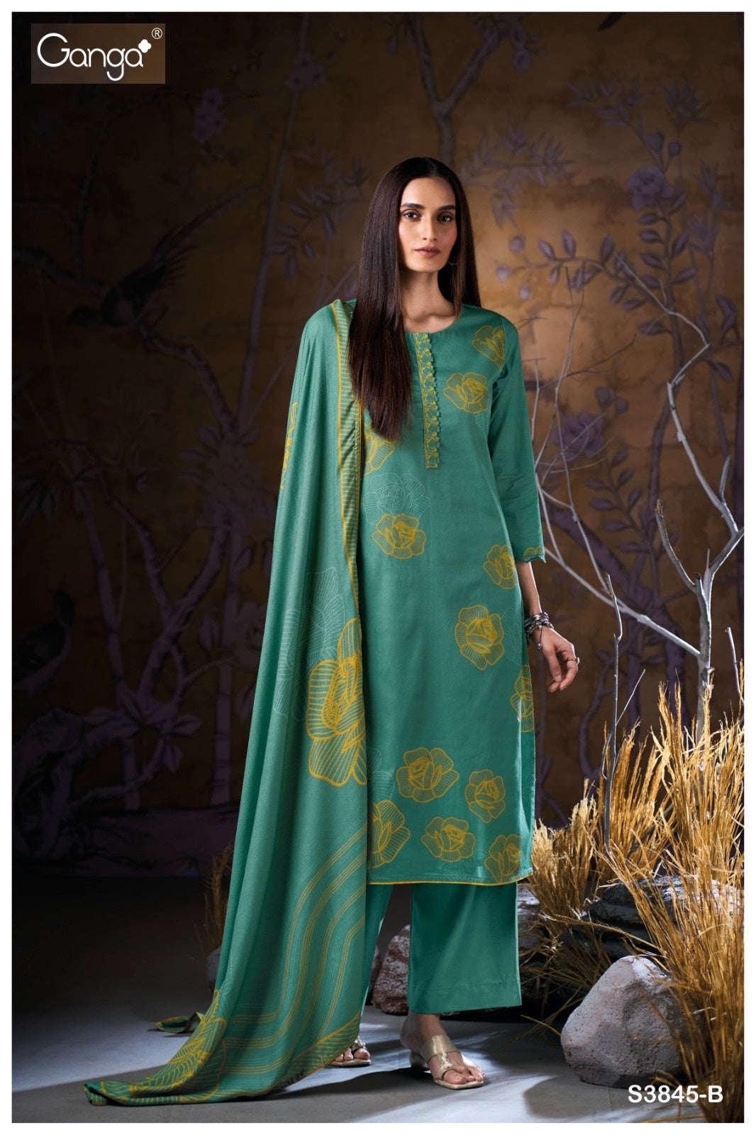 Estara 3845 Ganga Plazzo Style Suits Exporter
