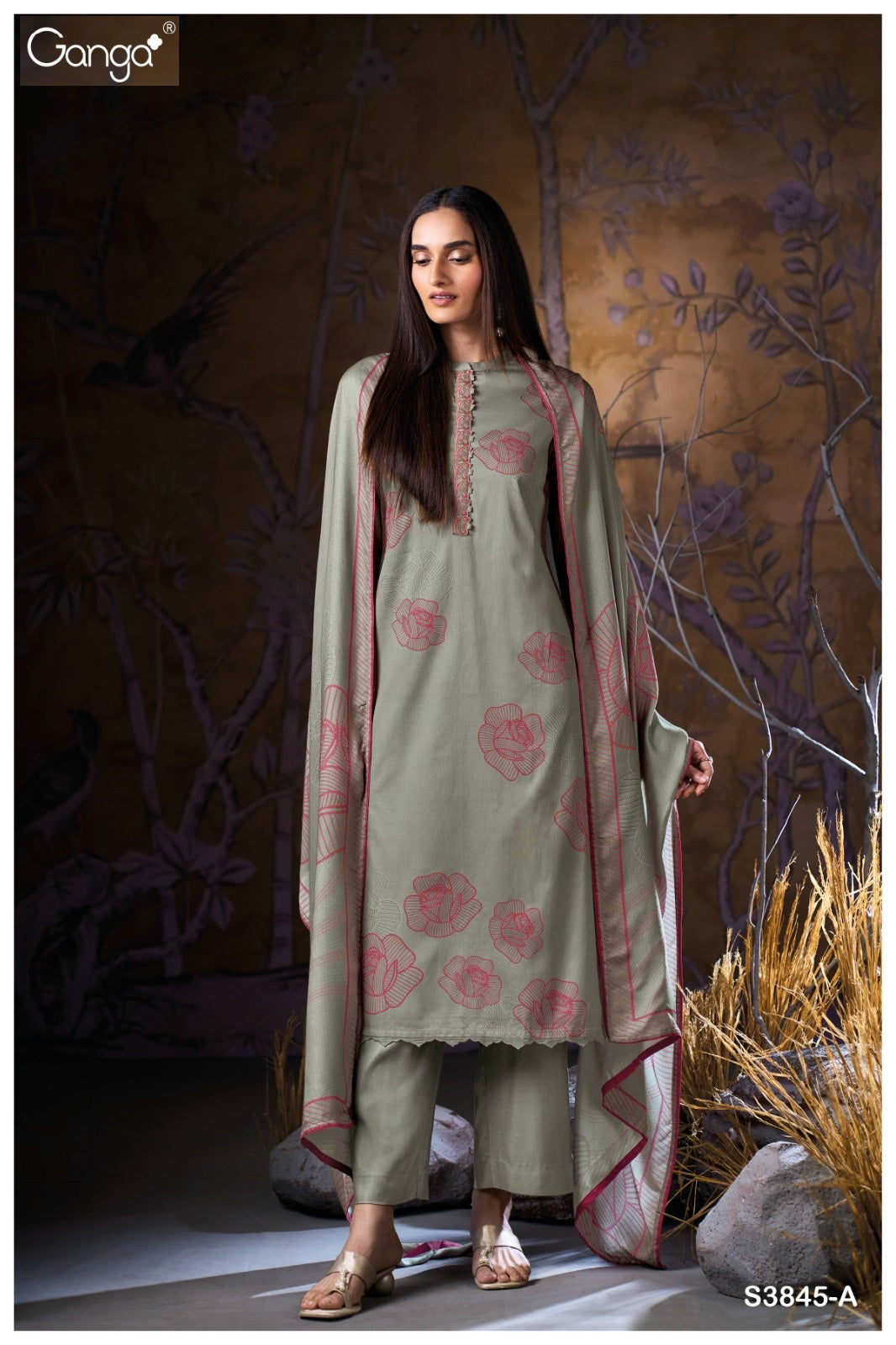 Estara 3845 Ganga Plazzo Style Suits Exporter