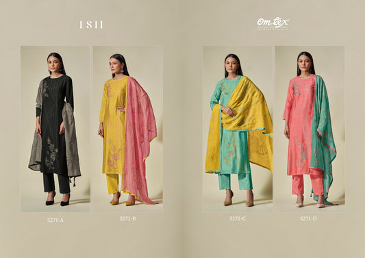 Esti Omtex Russian Silk Pant Style Suits Manufacturer Ahmedabad
