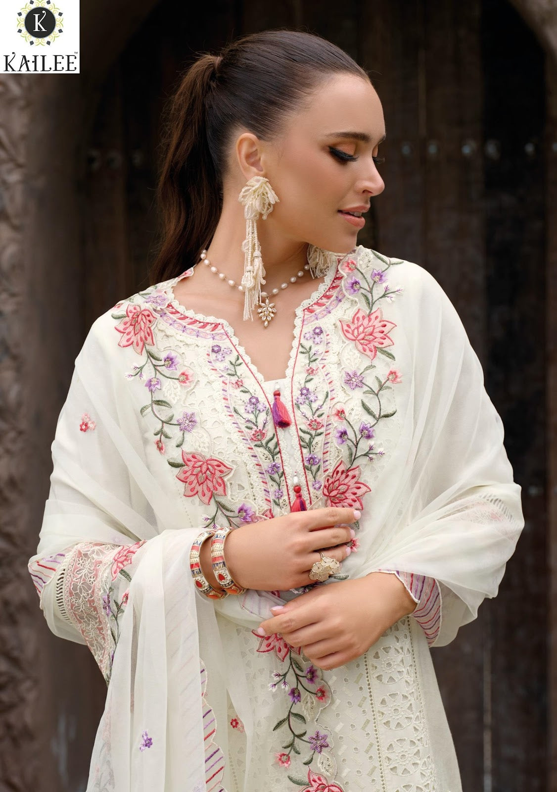 Estiva Kailee Fashion Weaving Readymade Pant Style Suits Supplier Gujarat