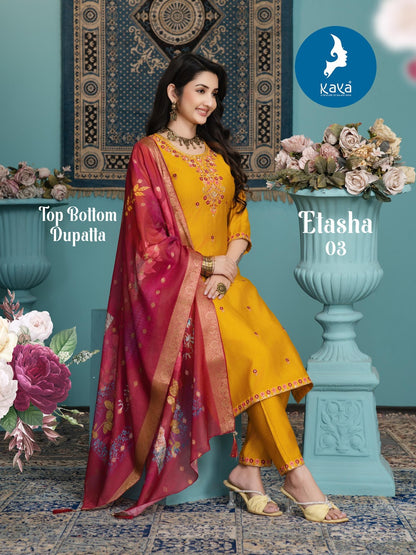 Etasha Kaya Vertican Readymade Pant Style Suits Wholesaler Ahmedabad