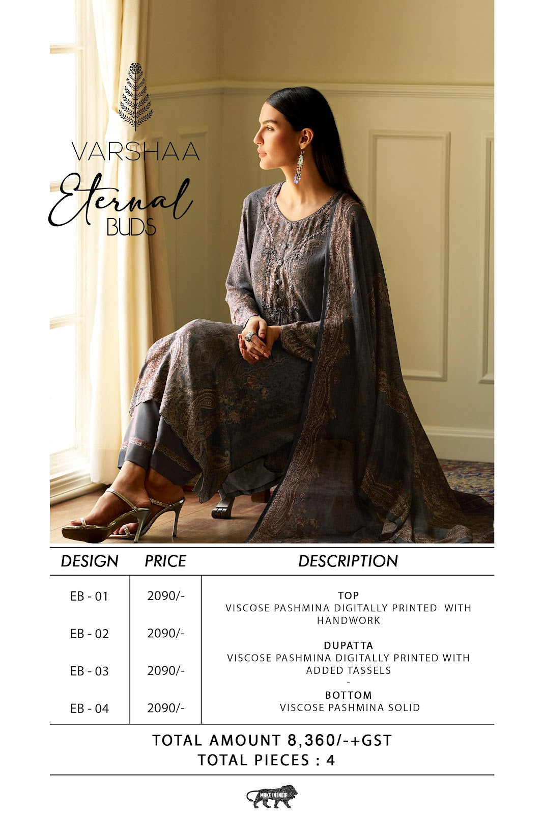 Eternal Buds Varshaa Pashmina Suits Wholesaler India