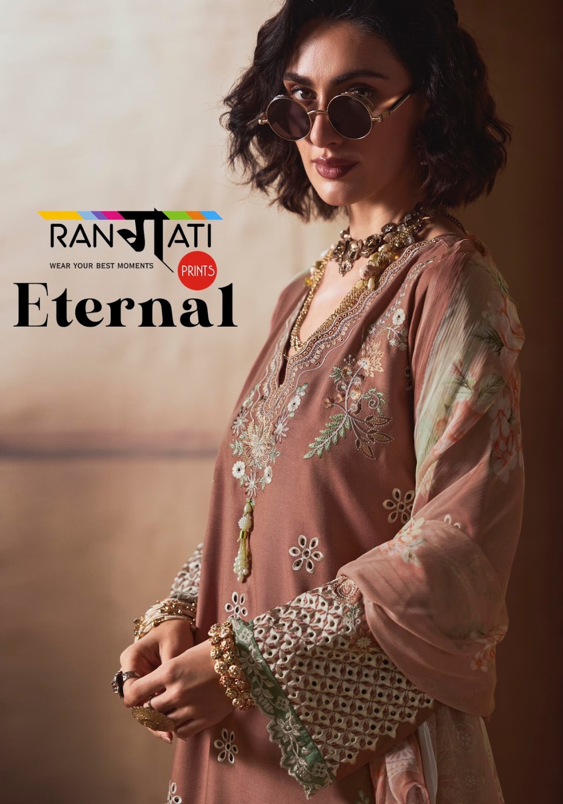 Eternel Rangati Prints Pashmina Suits Wholesaler India