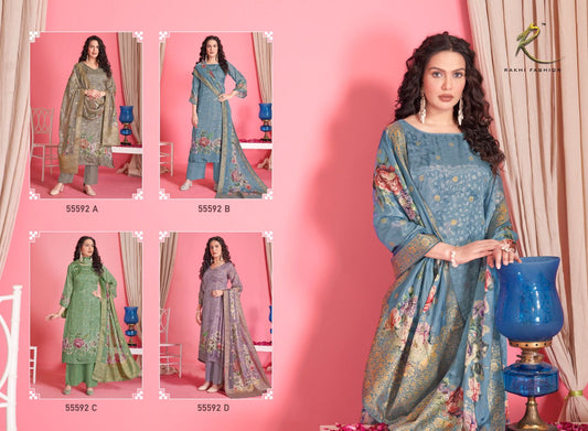 Ethanic Andaz Vol 1 Rakhi Fashion Bemberg Pant Style Suits Wholesale Price