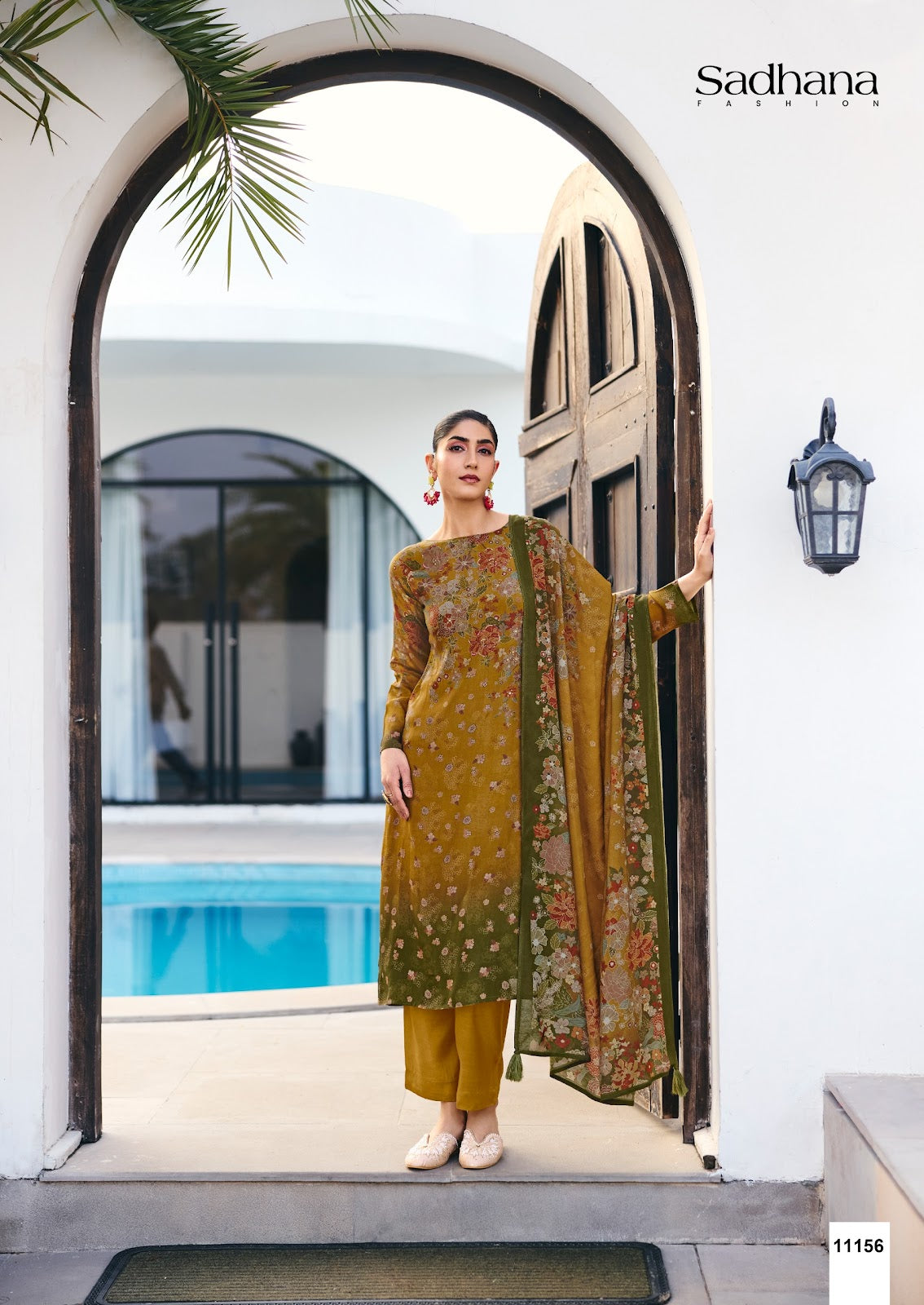 Ether Sadhana Bemberg Silk Pant Style Suits Manufacturer Ahmedabad