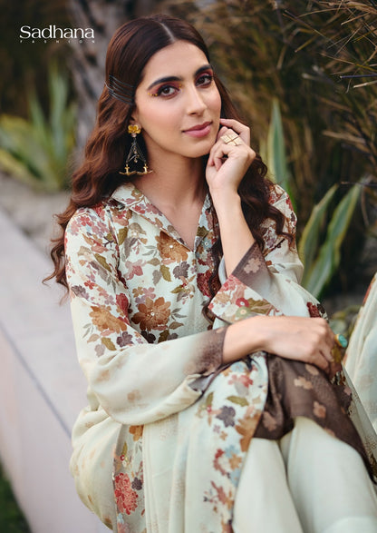 Ether Sadhana Bemberg Silk Pant Style Suits Manufacturer Ahmedabad