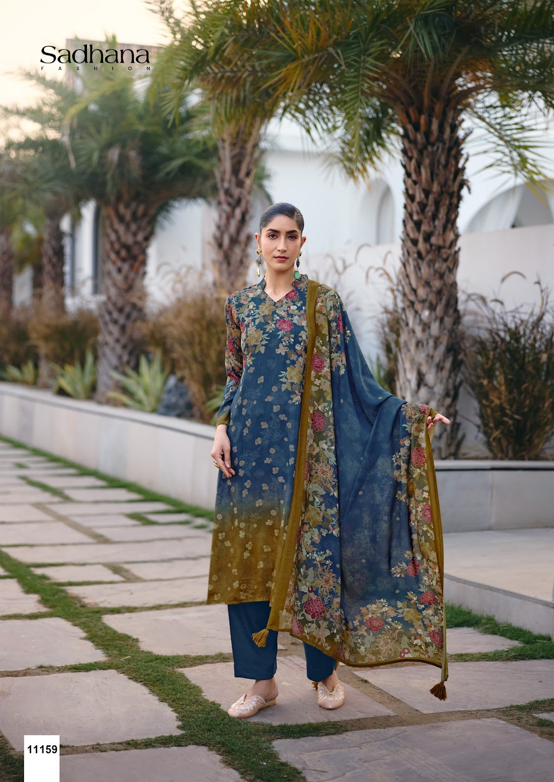 Ether Sadhana Bemberg Silk Pant Style Suits Manufacturer Ahmedabad