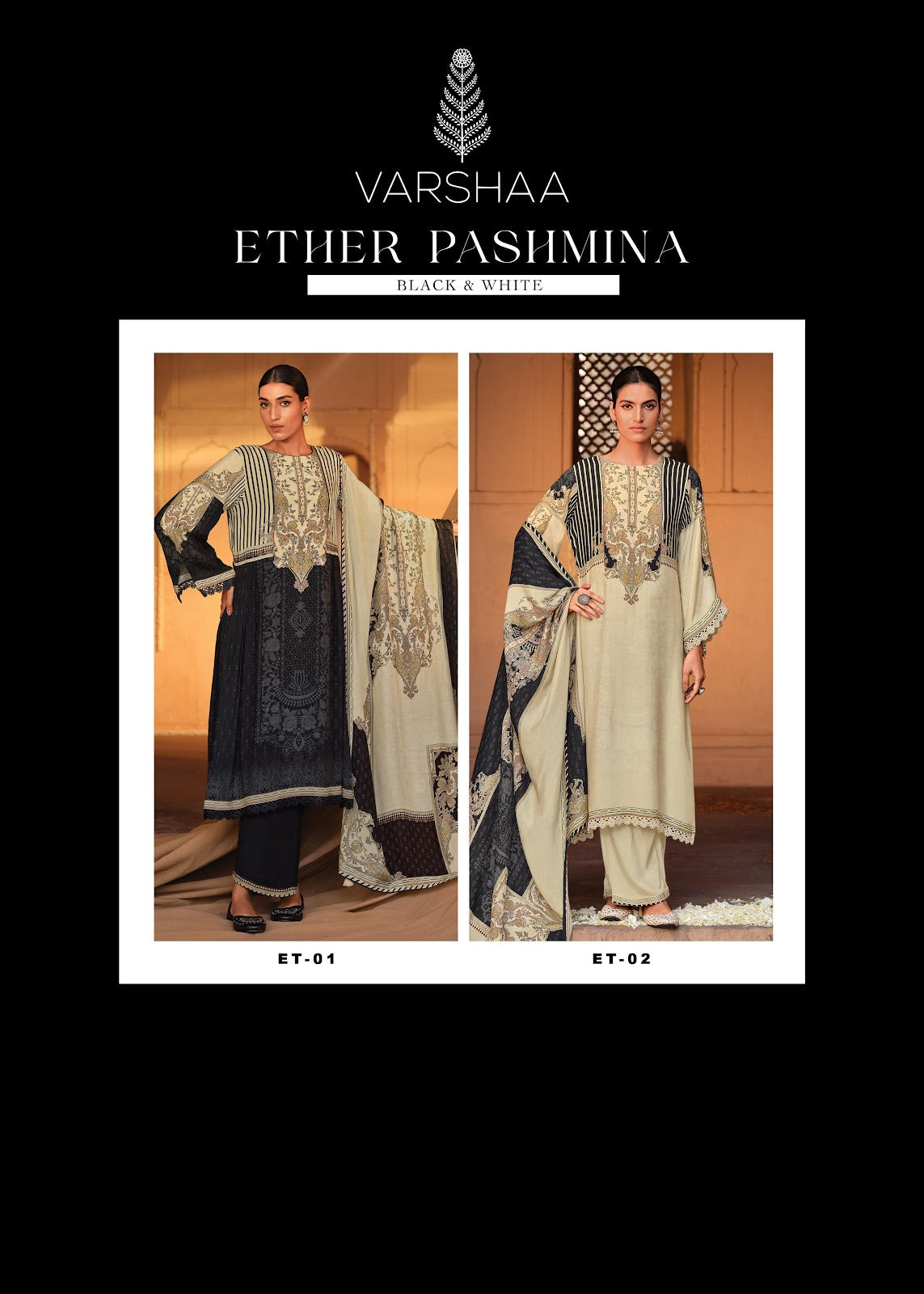 Ether Varshaa Pashmina Suits Wholesaler Gujarat