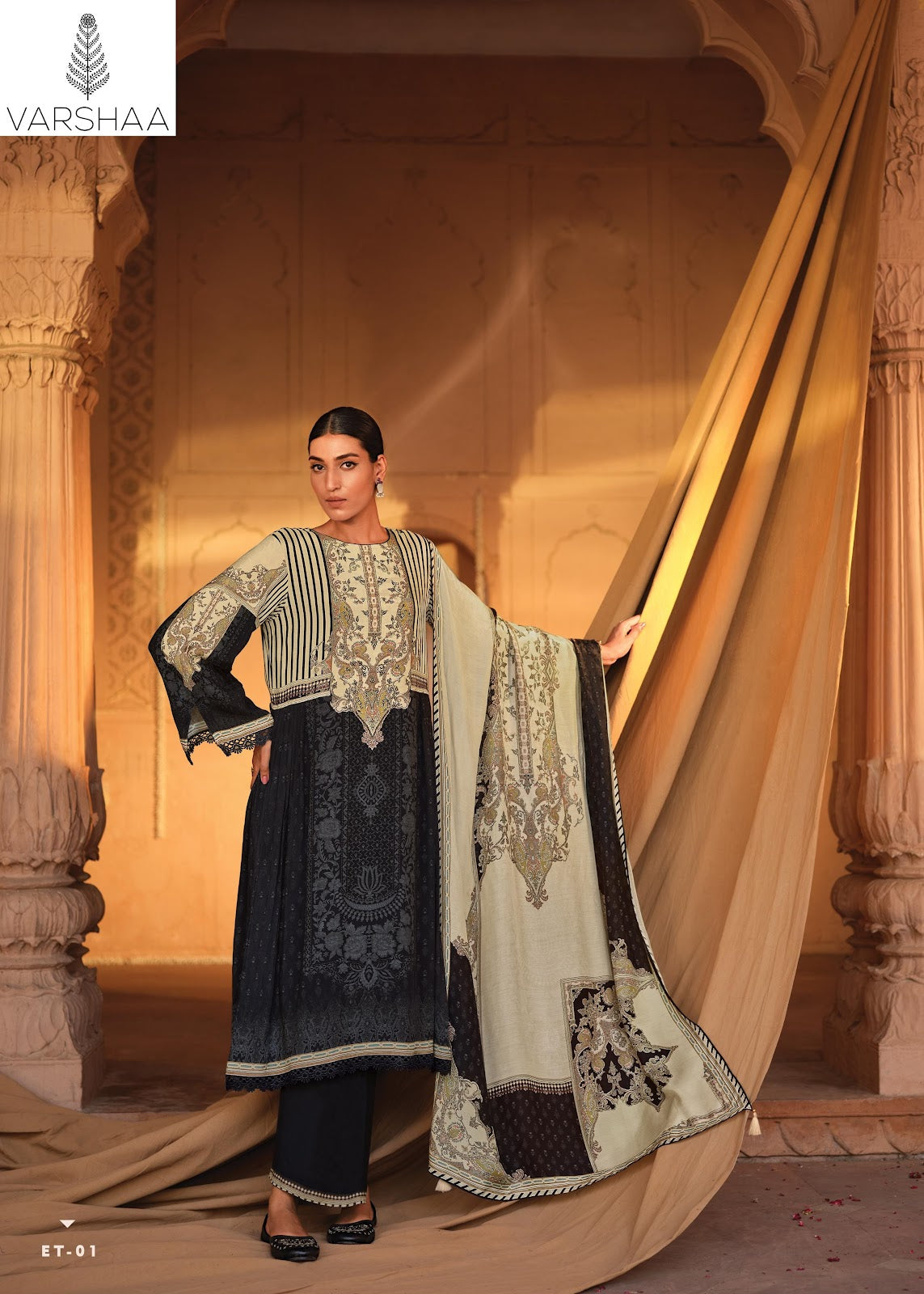 Ether Varshaa Pashmina Suits Wholesaler Gujarat