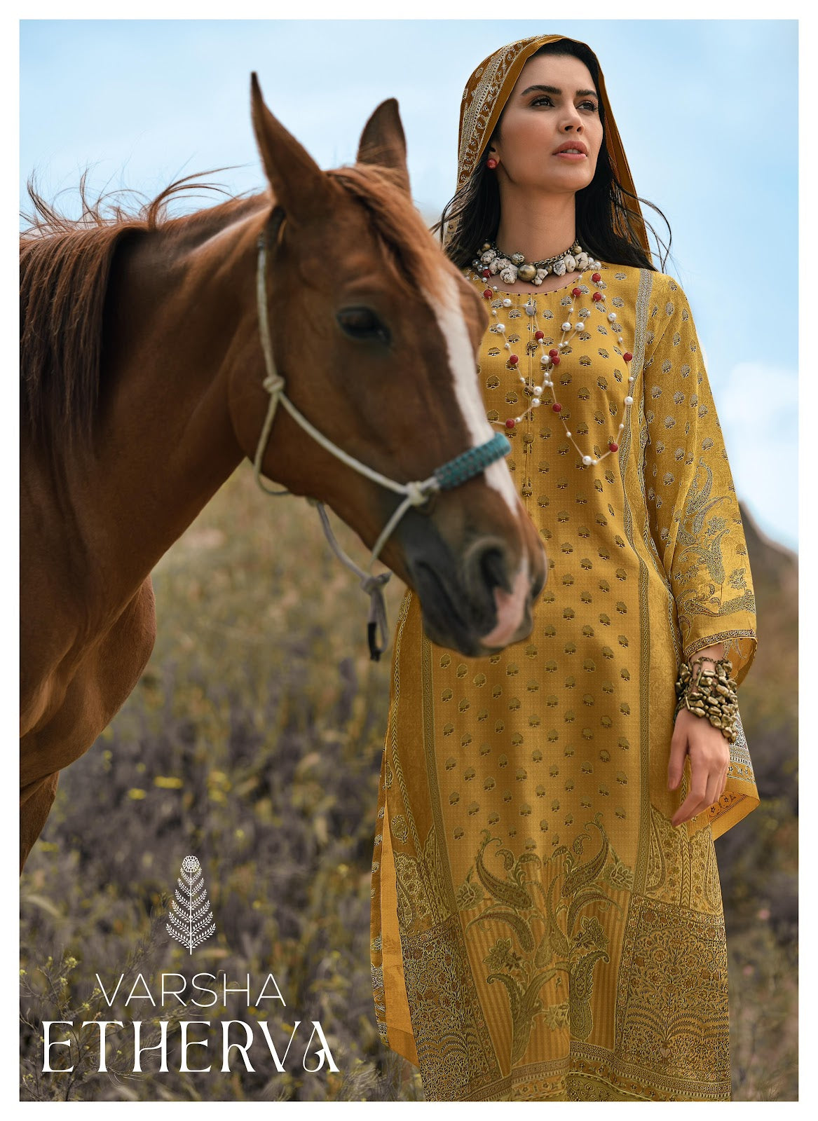 Etherva Varsha Fashions Muslin Pant Style Suits Supplier India