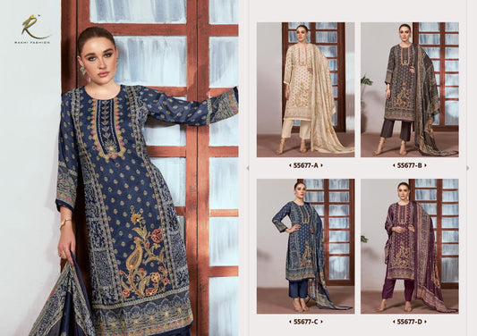 Ethnic Ambience 55677 Rakhi Fashion Viscose Modal Pant Style Suits Exporter Gujarat