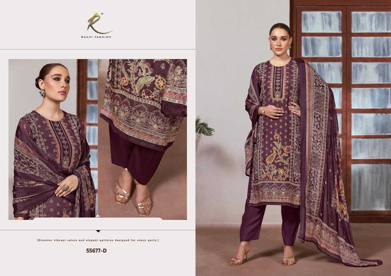 Ethnic Ambience 55677 Rakhi Fashion Viscose Modal Pant Style Suits Exporter Gujarat
