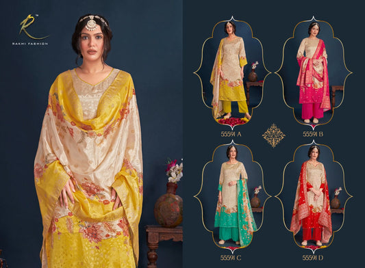 Ethnic Andaz Rakhi Fashion Bemberg Pant Style Suits Wholesaler Ahmedabad