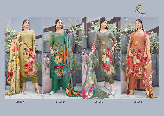 Ethnic Aura 55509 Rakhi Fashion Viscose Modal Pant Style Suits Exporter