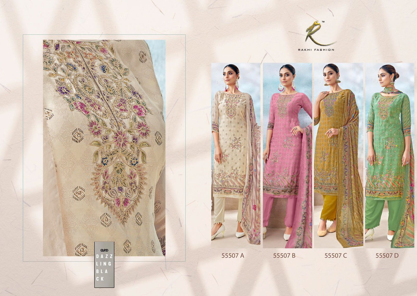 Ethnic Aura Rakhi Fashion Pure Viscose Pant Style Suits Supplier Ahmedabad