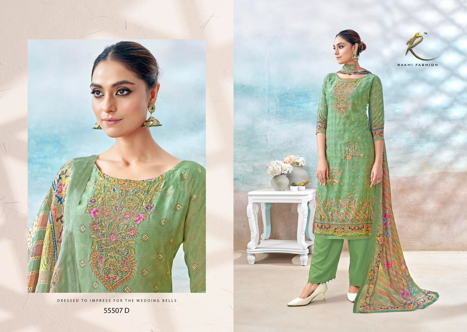 Ethnic Aura Rakhi Fashion Pure Viscose Pant Style Suits Supplier Ahmedabad