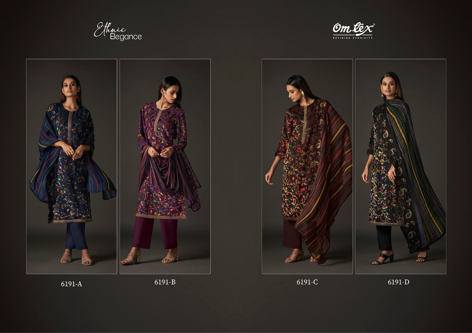 Ethnic Elegance 6191 Omtex Velvet Suits Manufacturer