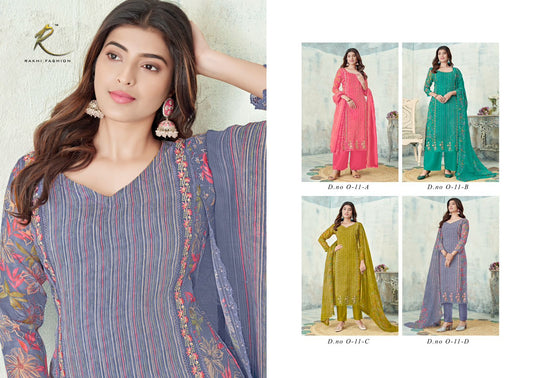 Ethnic In Style Rakhi Fashion Viscose Organza Plazzo Style Suits Manufacturer Ahmedabad