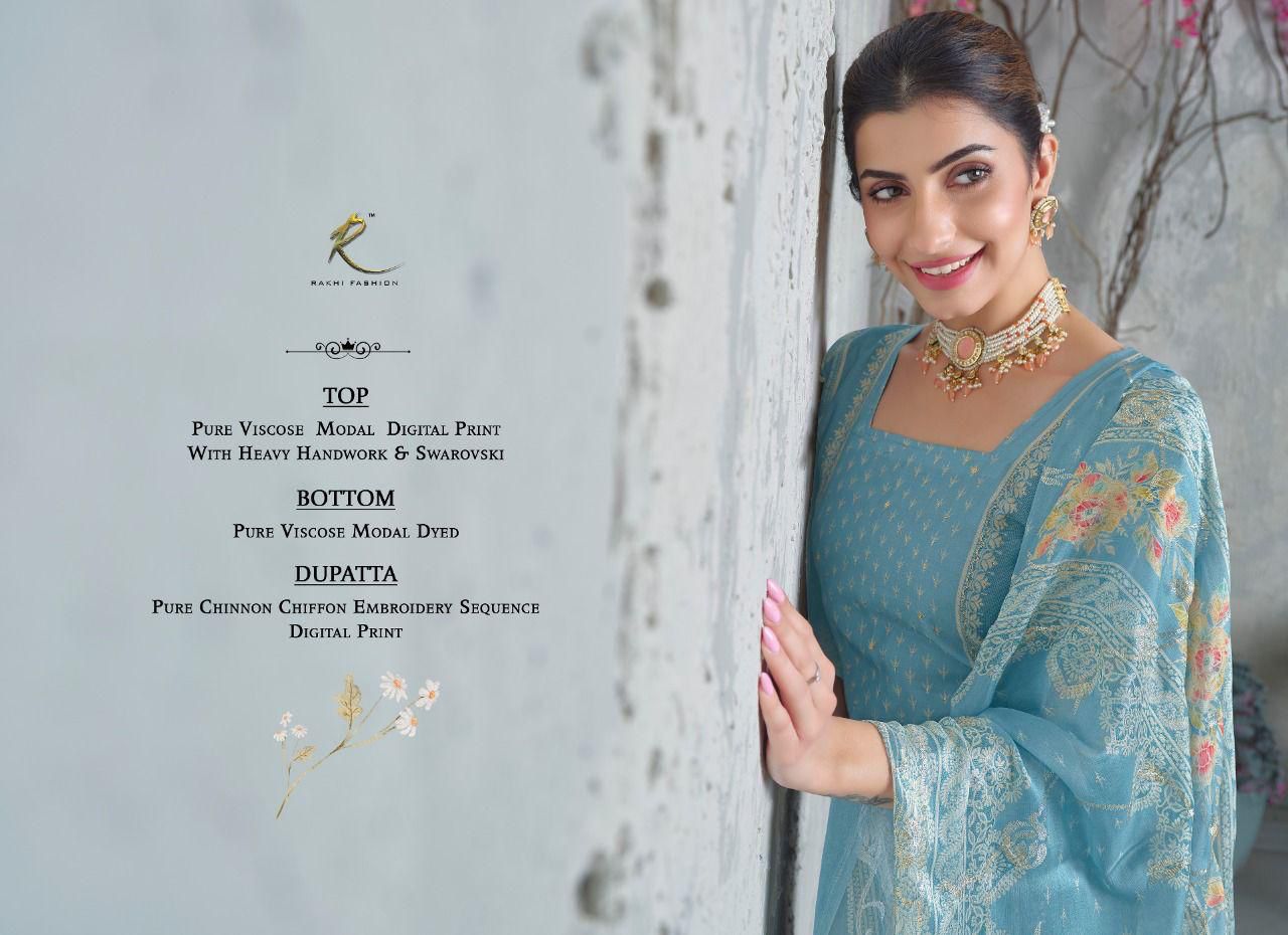 Ethnic Mode Rakhi Fashion Pure Viscose Plazzo Style Suits Manufacturer Gujarat