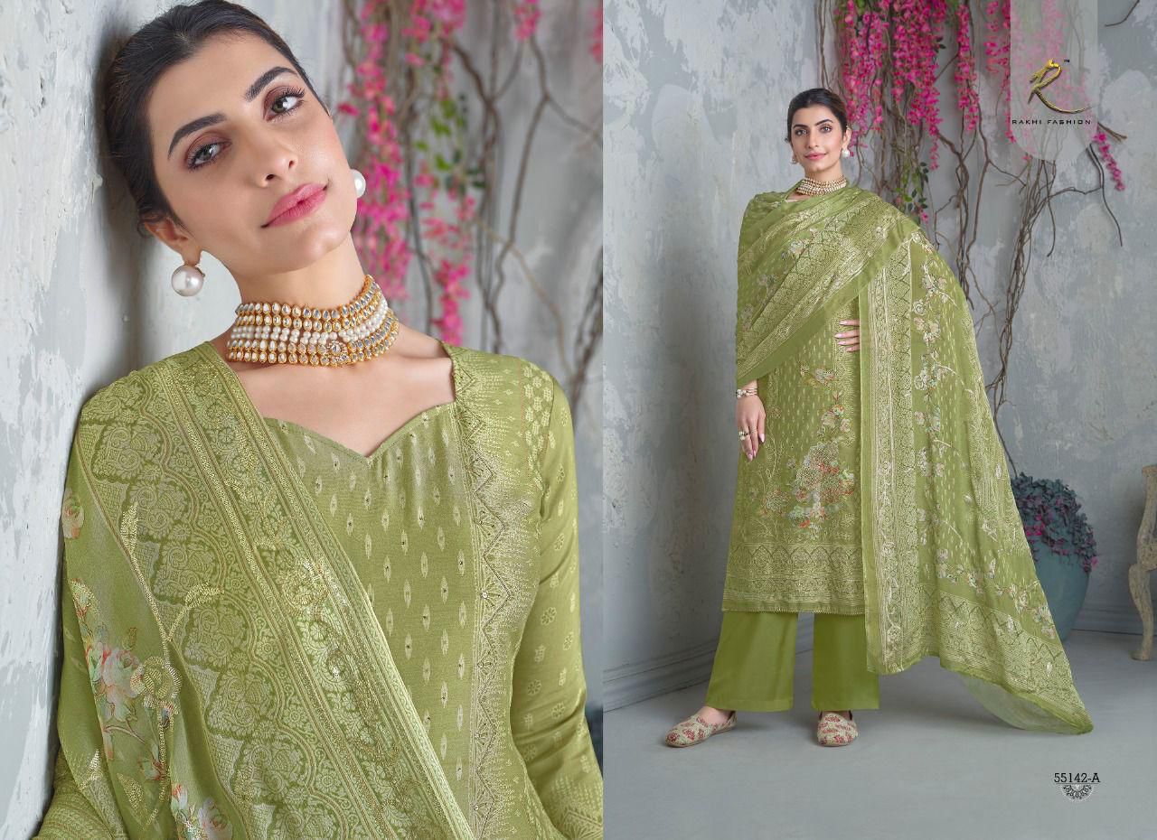 Ethnic Mode Rakhi Fashion Pure Viscose Plazzo Style Suits Manufacturer Gujarat