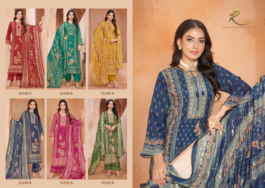 Ethnic Mode Vol 4 Rakhi Fashion Viscose Modal Plazzo Style Suits Wholesaler India