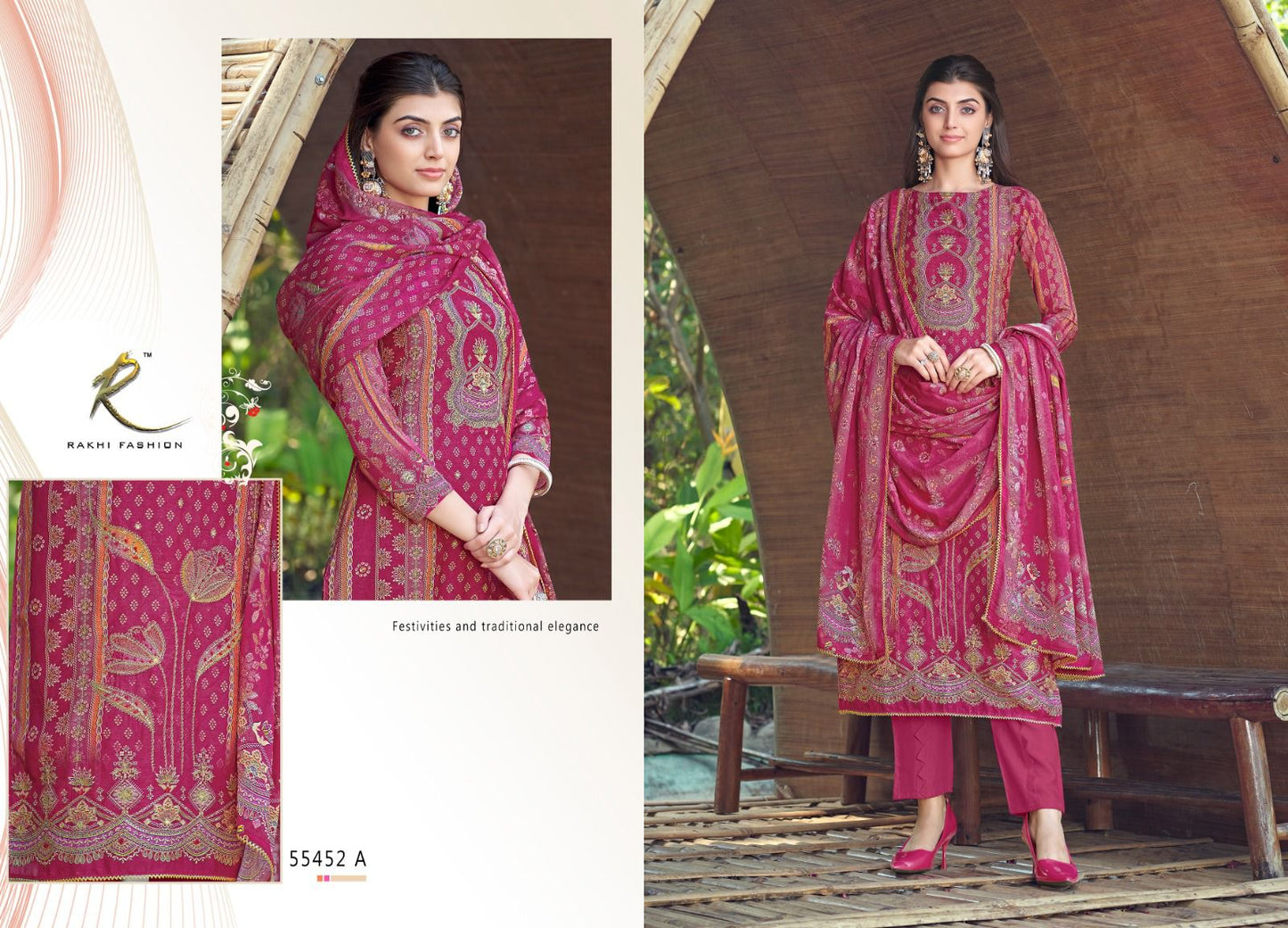 Ethnic Mode Vol 6 Rakhi Fashion Pure Viscose Pant Style Suits Manufacturer India