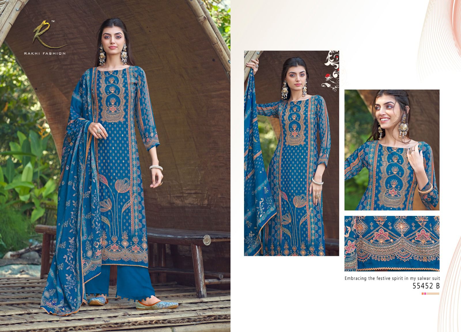Ethnic Mode Vol 6 Rakhi Fashion Pure Viscose Pant Style Suits Manufacturer India