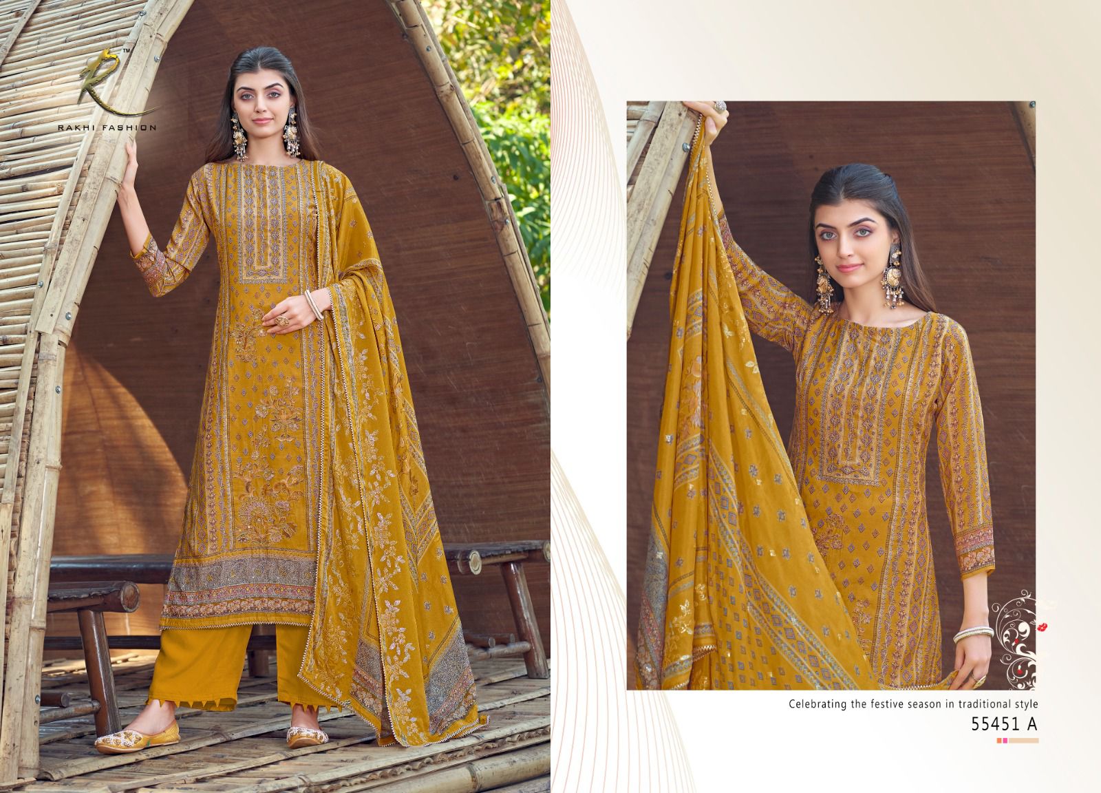 Ethnic Mode Vol 6 Rakhi Fashion Pure Viscose Pant Style Suits Manufacturer India