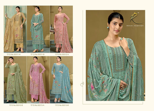 Ethnic Mode Vol Rakhi Fashion Pure Viscose Plazzo Style Suits Supplier India