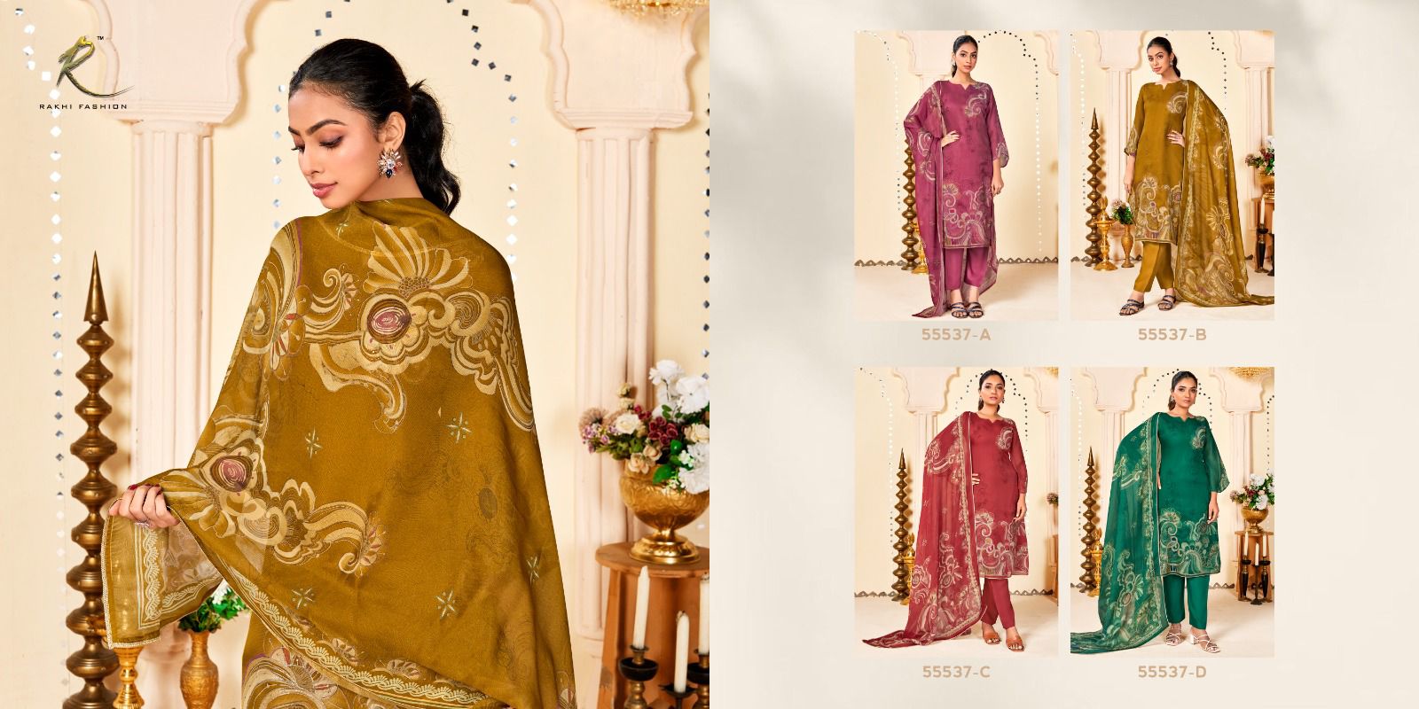Ethnic Queen Rakhi Fashion Pure Viscose Pant Style Suits Wholesale Price