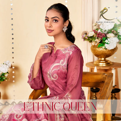 Ethnic Queen Rakhi Fashion Pure Viscose Pant Style Suits Wholesale Price